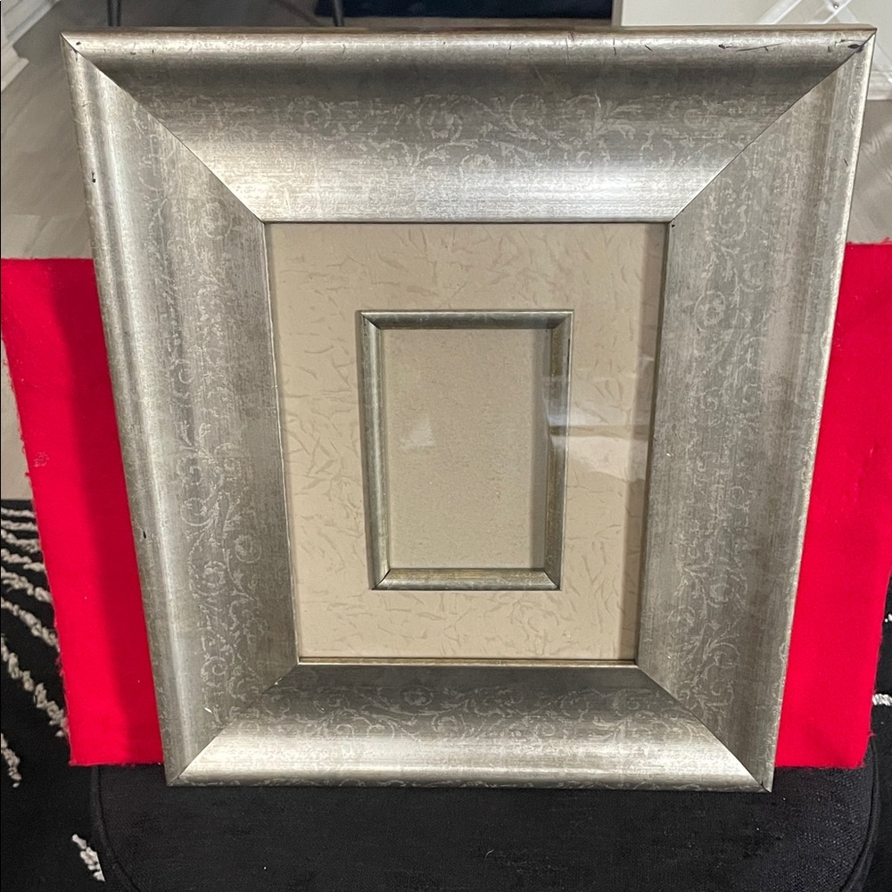 Kirklands Elegant Champagne Silver Scroll Picture Frame